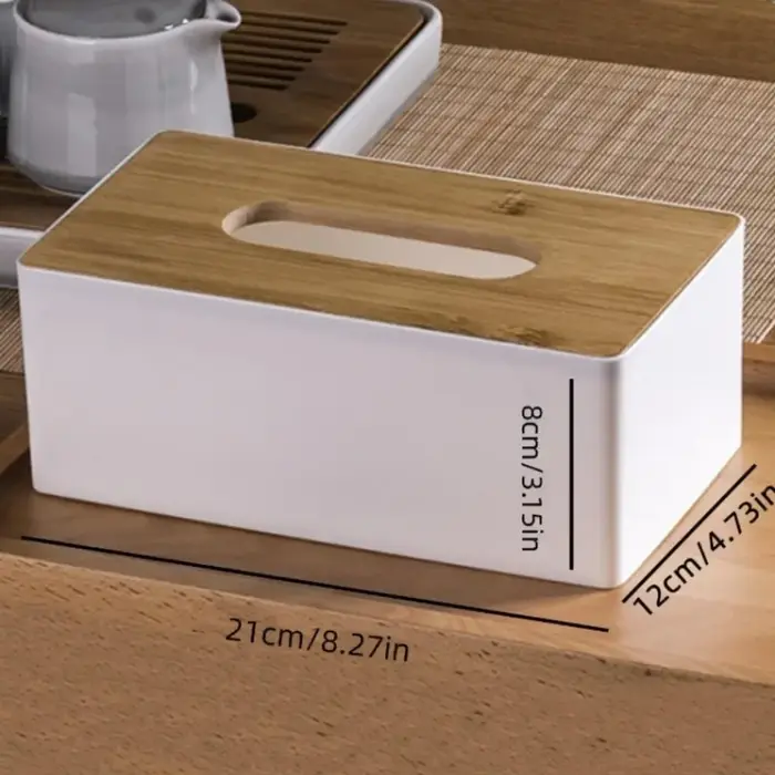 Boîte à mouchoirs en bois épaissie, boîte de rangement pour papier de bureau, porte-serviettes de voiture élégant, distributeur de serviettes, décoration de bureau