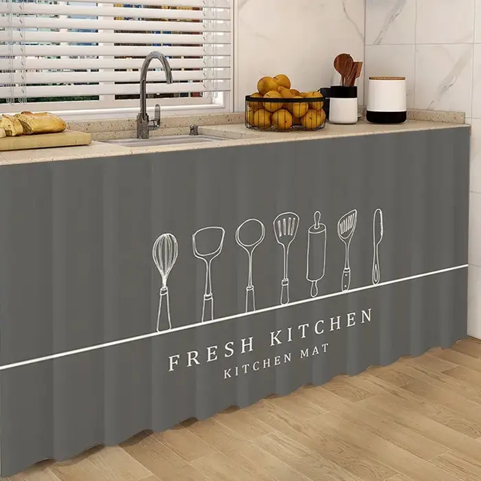 INS – rideau de couverture d'armoire de cuisine