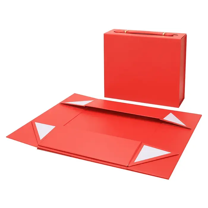 Grande boîte pliante à main, boîte d'emballage pour vêtements imprimés, boîtes à chaussures, boîte-c