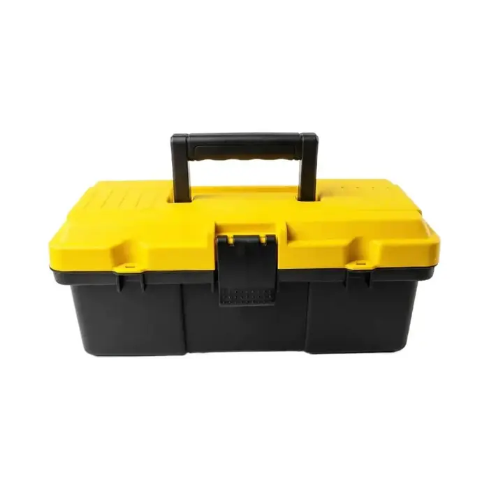 Boîte à outils organisatrice en plastique robuste, portable, avec plateau, pour la réparation automo