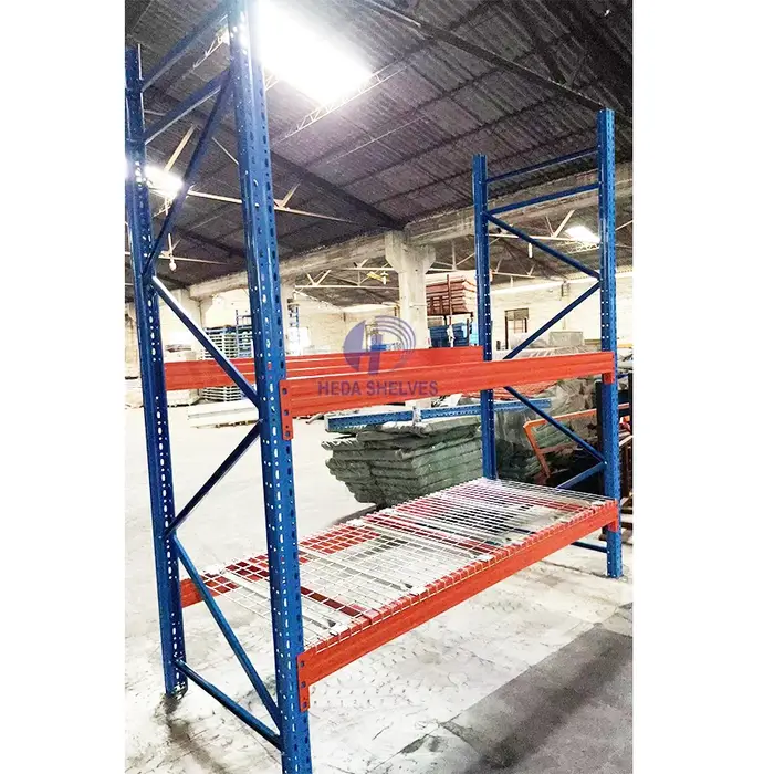 Système d'étagères de stockage en palette à 5 niveaux Teardrop Racks, durable, haute densité, avec s