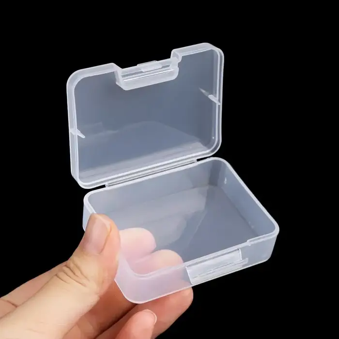 Boîte de rangement transparente en plastique de différentes formes