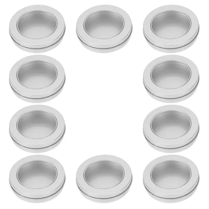 Conteneur rond Durable en fer blanc pour gâteaux et bonbons