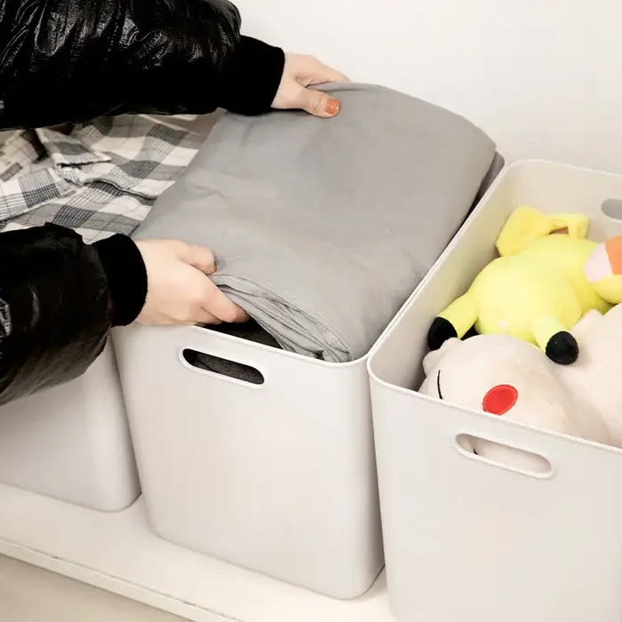 Panier organisateur jouets articles divers cosmétiques vêtements boîte de rangement sans couvercle