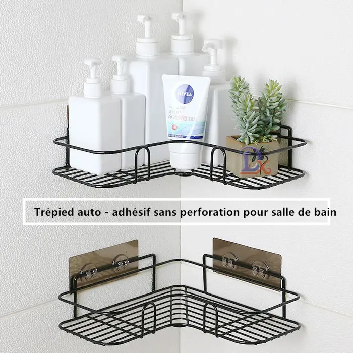 Étagère de salle de bain en fer forgé