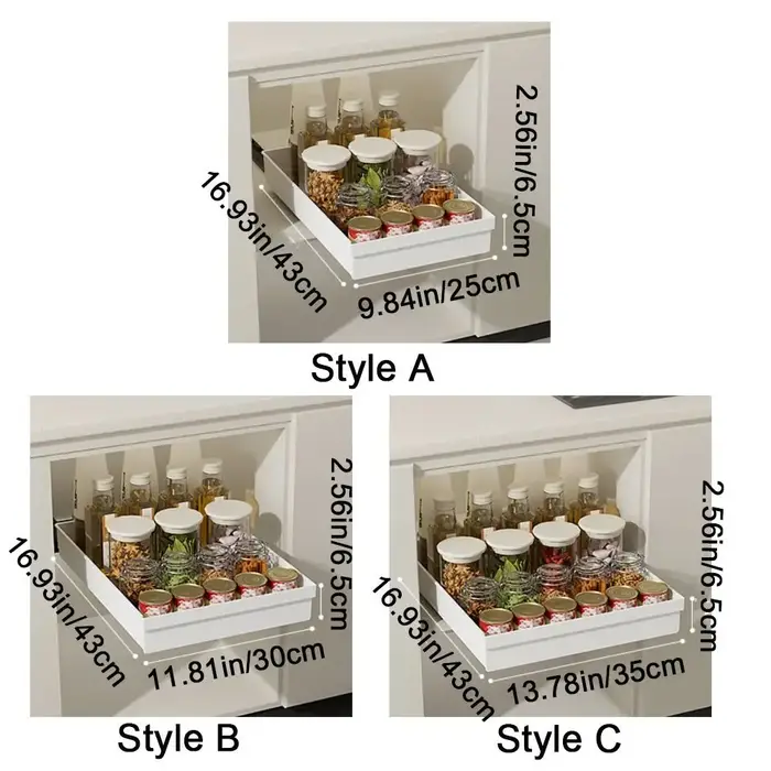 Support de rangement de cuisine extractible