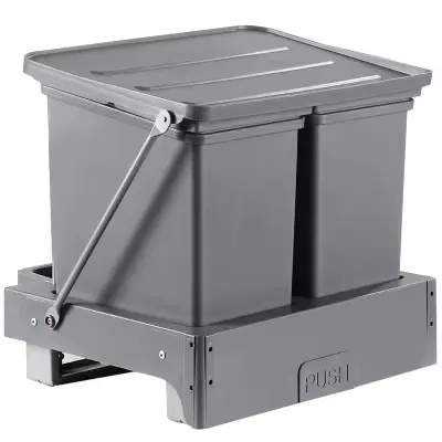 Poubelle intégrée, poubelle extractible pour armoire, panier de rangement des déchets pop-up, seau d