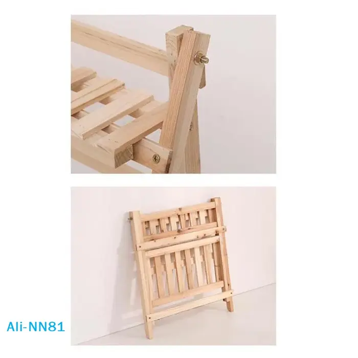 Étagère de rangement de bureau en bois à 2 niveaux