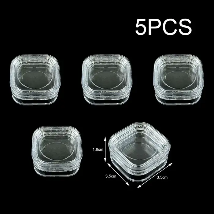 Boîte à dents pour prothèses dentaires, 5 pièces, avec Film plastique Transparent, boîte à Membrane 
