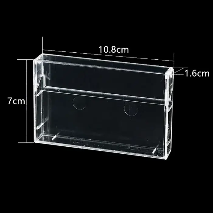 Boîte de rangement transparente pour Cassette, enregistrement magnétique Audio, boîtier vierge, boît