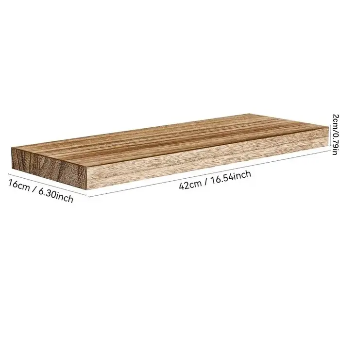 1 étagère flottante en bois