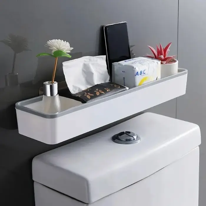 Armoire de rangement pour toilettes et salle de bains, support mural suspendu avec trou, artefact mu