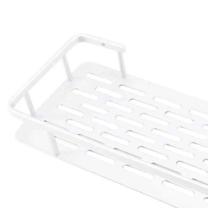 Étagère de douche adhésive en aluminium