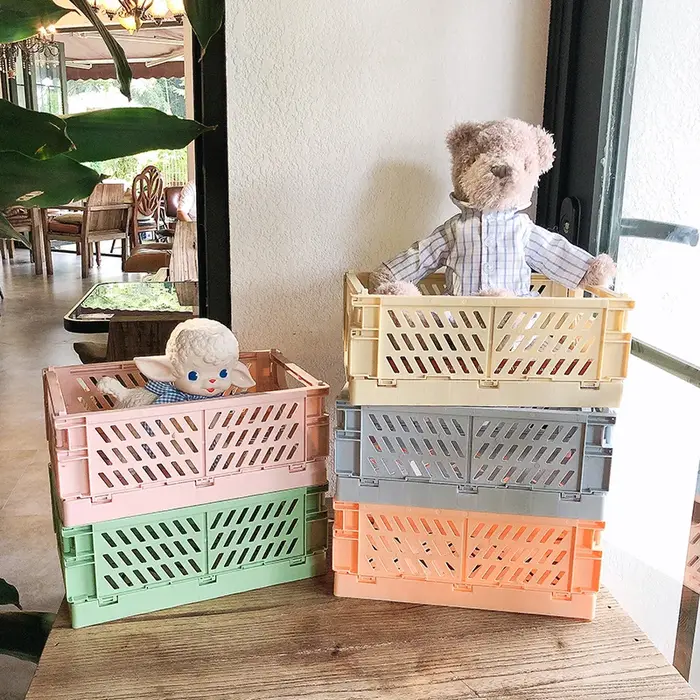 Panier à jouets pliable de bureau