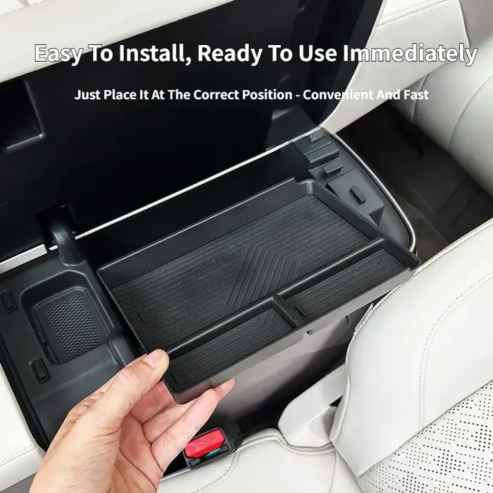 Boîte de rangement pour console centrale