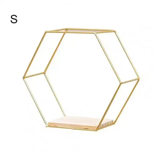 Étagères Murales Flottantes Hexagonales T1, Support de Rangement pour Chambre à Coucher, Salon, Bure