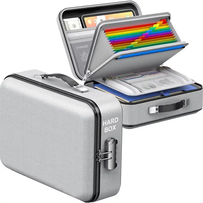 Boîte à documents ignifuge avec serrure
