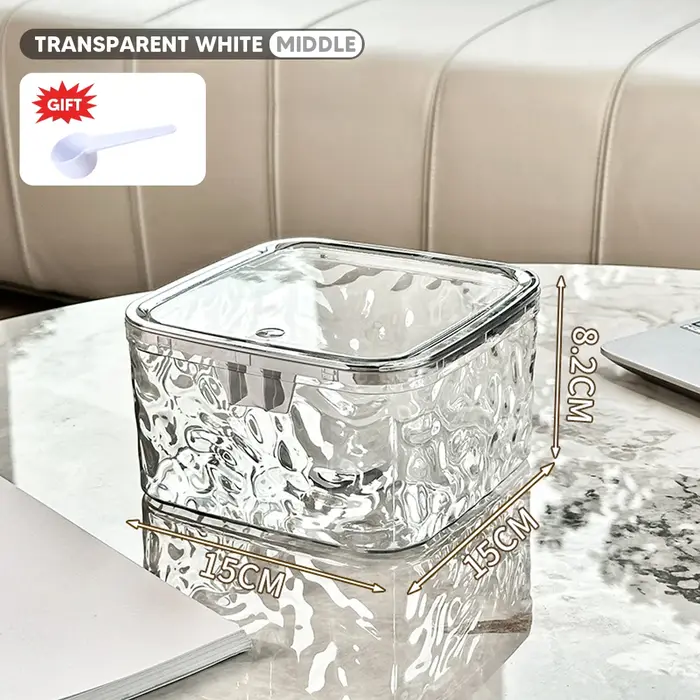 Conteneur de dosettes de lessive, boîte de rangement transparente pour Capsules de lavage, distribut