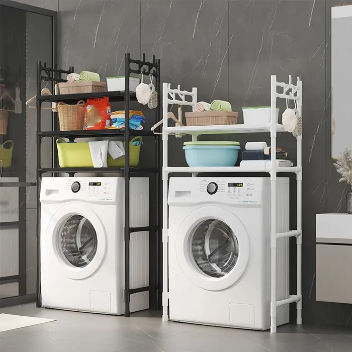 Étagère de rangement multifonctionnelle pour lave-linge à 2/3 niveaux