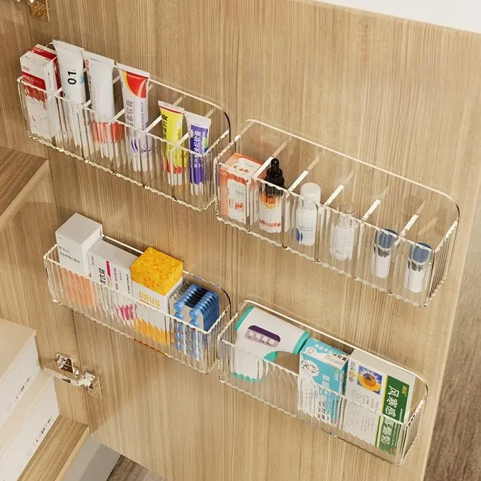 1 pièce-boîte de rangement murale multifonctionnelle-convient au stockage de médicaments quotidiens