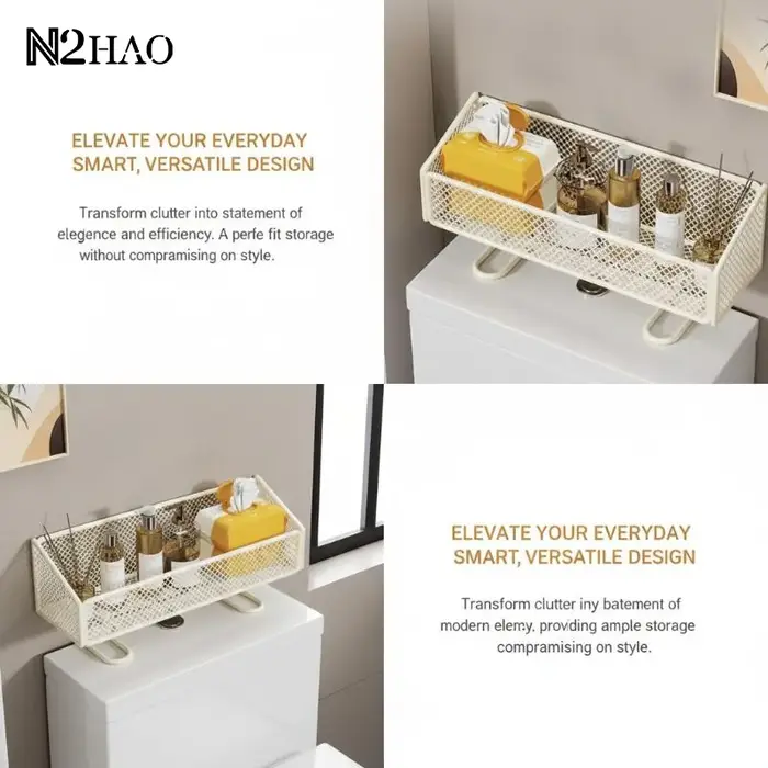 Étagère de rangement pour toilettes
