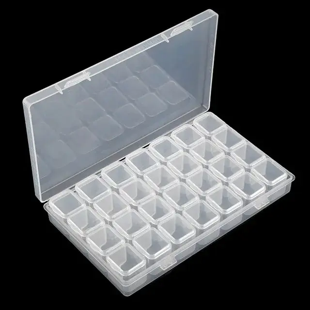 Boîte de rangement pour outils de peinture diamant, accessoires 5D, conteneur de bricolage, accessoi