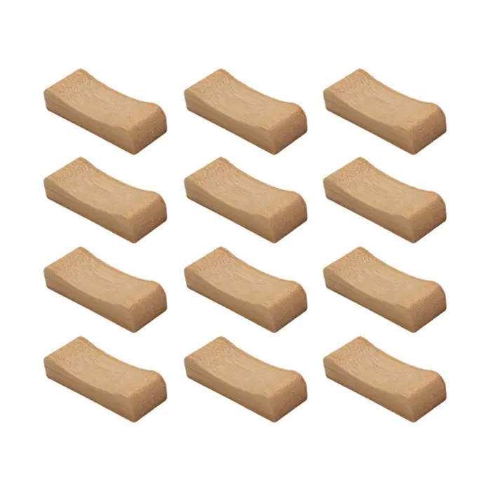 12 supports à baguettes de qualité, ensemble de supports à couverts en bambou naturel pour ranger cu