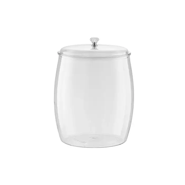 Pot de stockage de céréales Transparent, organisateur de cuisine avec couvercle, boîte de rangement 