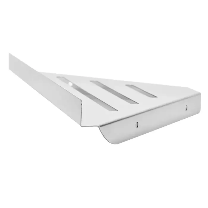 Étagère d'angle de douche en acier inoxydable argenté