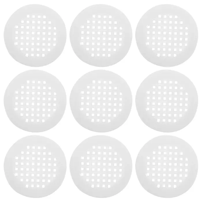 Couvercle décoratif en maille de Ventilation pour armoire, 20 pièces, 60 trous d'air, matériau PP bl