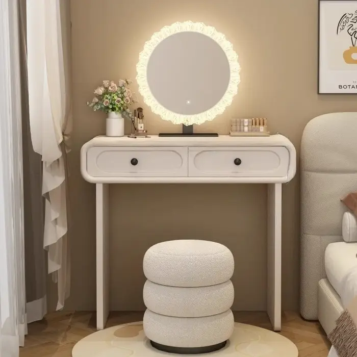 Organisateur de rangement appartement coiffeuse moderne tiroirs italiens coiffeuse blanche bureaux m