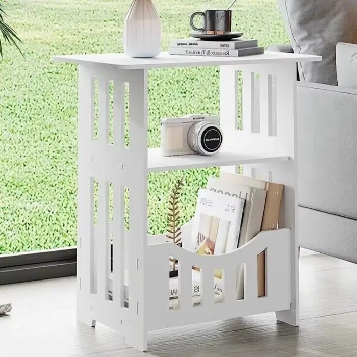 Petite Table de chevet pour canapé, meuble de salon, bout latéral, Table basse, thé, étagère de rang
