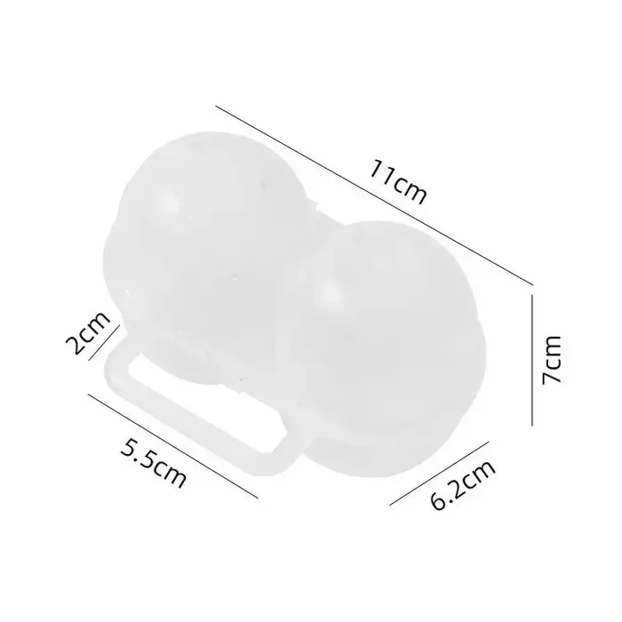 Boîte à œufs Portable d'extérieur à 2 cellules, plateau à œufs en plastique, réfrigérateur, boîte de