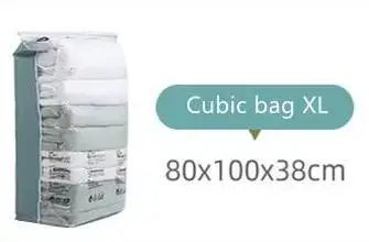 Sacs sous vide sans pompe, grands sacs de rangement en plastique pour vêtements, couvertures, sacs d