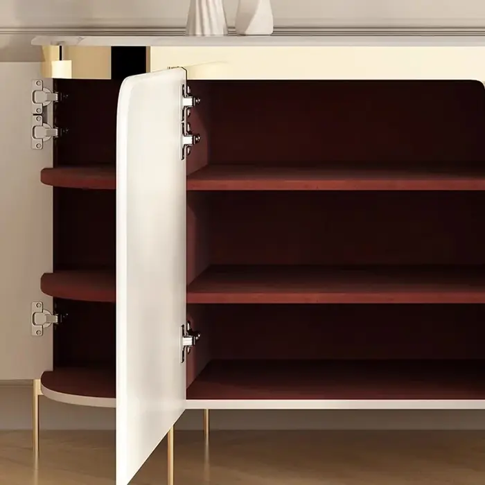 Armoire de rangement multifonctionnelle pour salle à manger, armoire de salon italienne simple et exquise, design à pieds hauts, meubles pour la maison