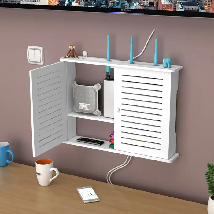 Boîte de rangement pour routeur WiFi sans fil