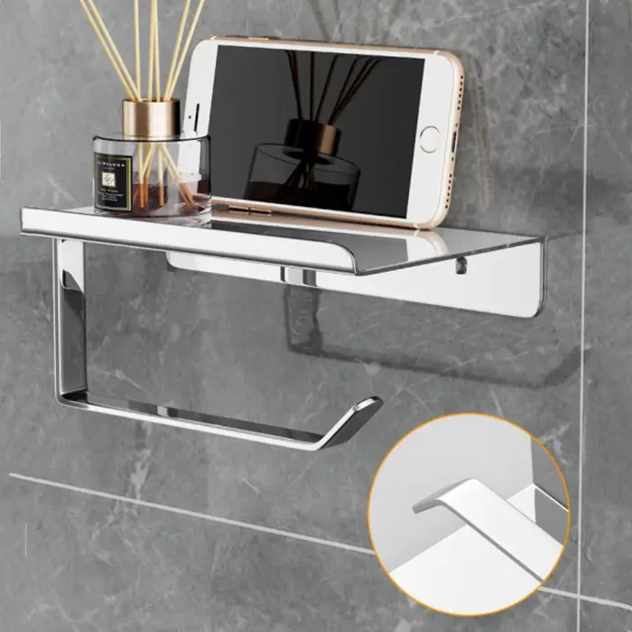 Porte-papier hygiénique avec téléphone portable