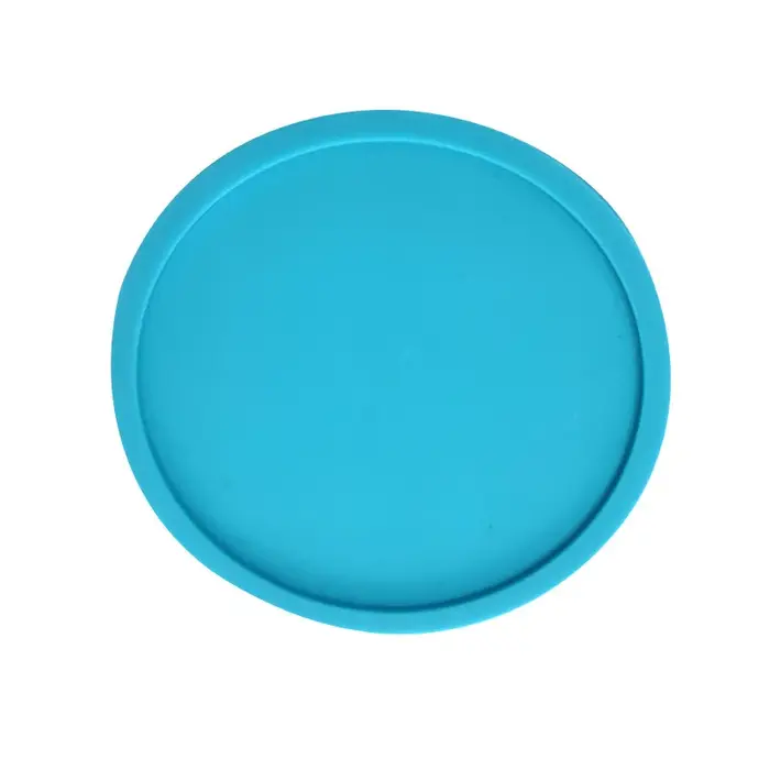 Sous-verres en silicone noir, 4 pièces, antidérapants, ronds et doux, parfaits pour le bar et la mai