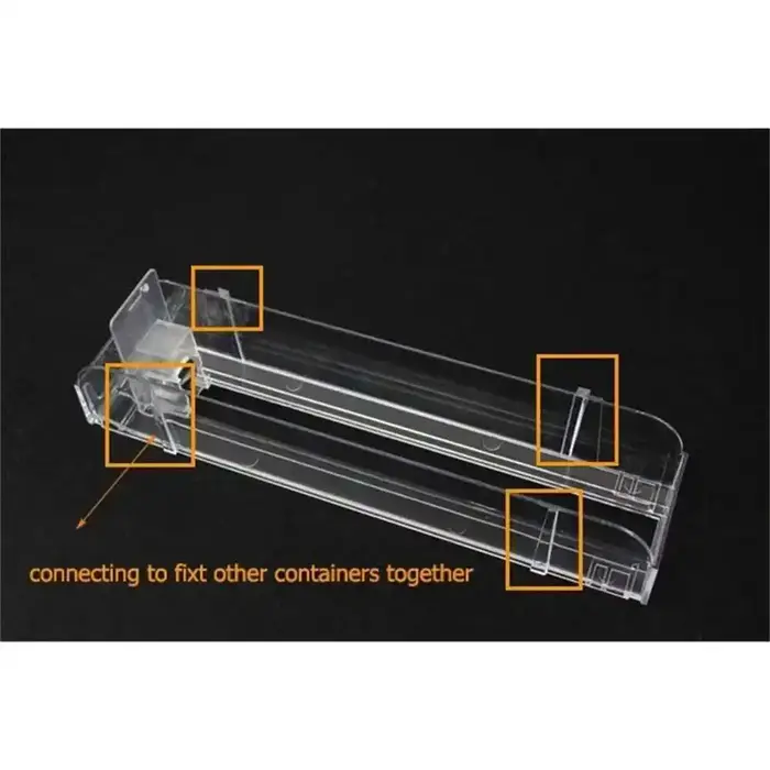 Recharge automatique d'étagère en plastique