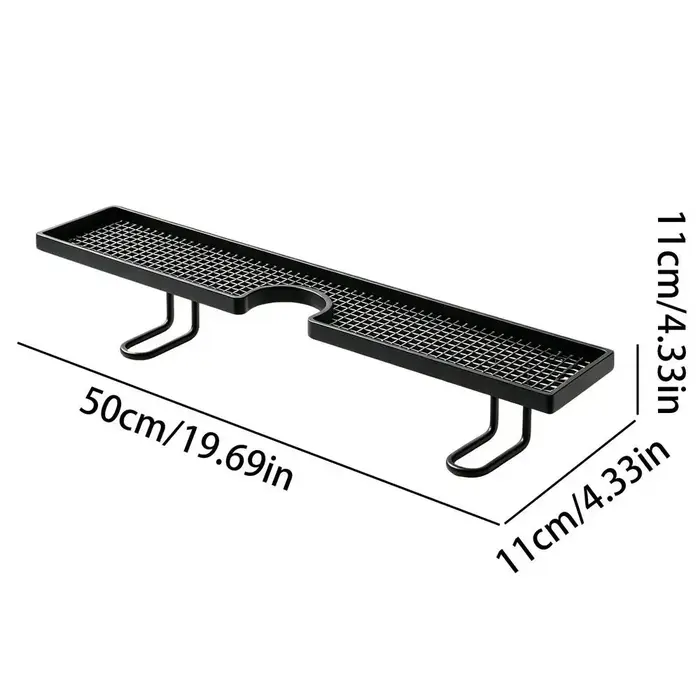 Étagère de salle de bain 50 cm à poser au-dessus du robinet, sans perçage, support mural pour évier,