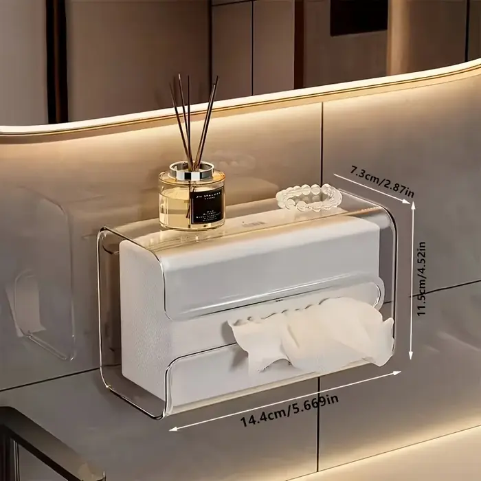 Boîte de rangement pour papier absorbant, type tiroir, pour salle de bain, cuisine, bureau, salon, r