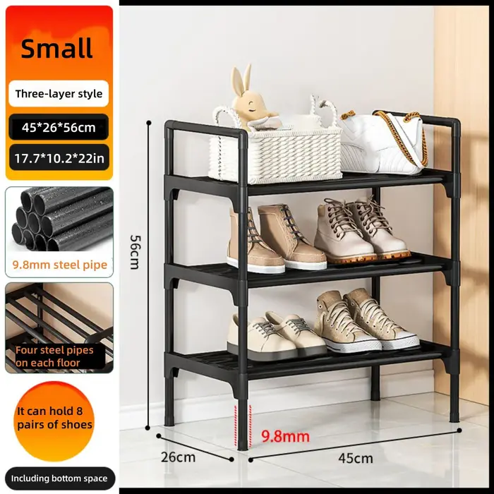 Meuble à chaussures à l'entrée de la maison, armoire à chaussures multi-niveaux pour entrée de dorto