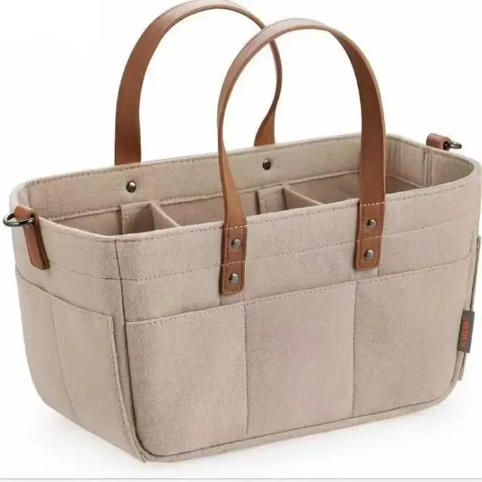 Mir de Rangement en Feutre pour Bébé, Sac à Couches pour Nourrisson avec Poignée, Caddy Proxy, Range