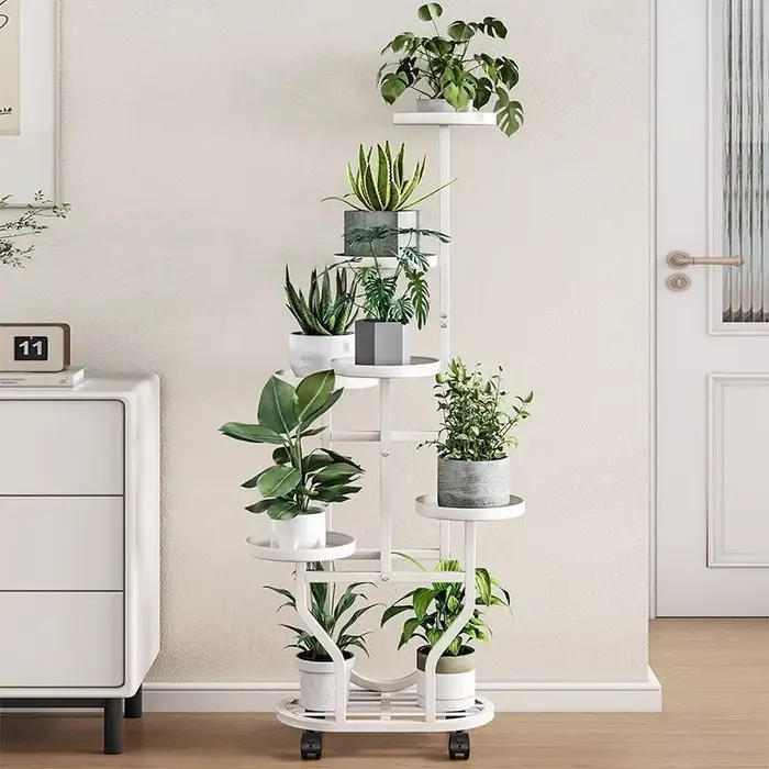 Support pour plantes, support pour fleurs, organisateur de pots de fleurs, fer à 9 couches, étagère