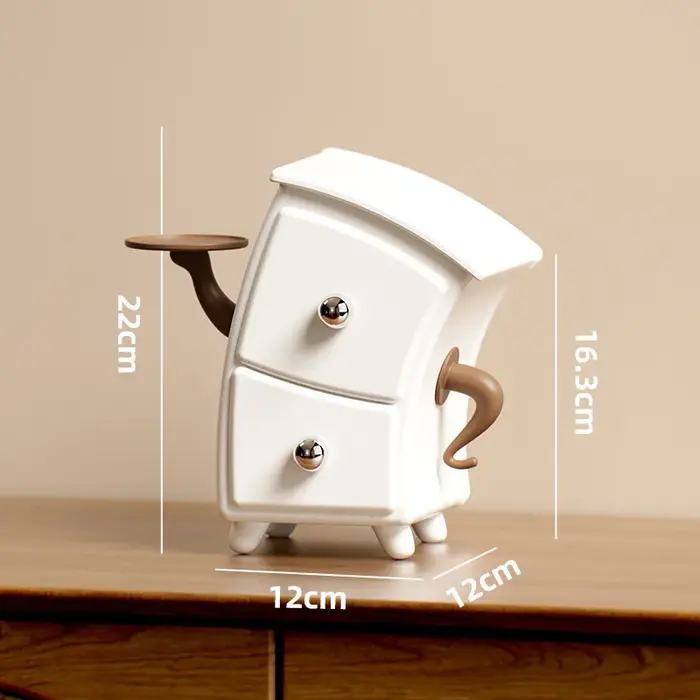 Organisateur de bureau style tiroir, meuble de rangement pour entrée, boîte de rangement divisée pou