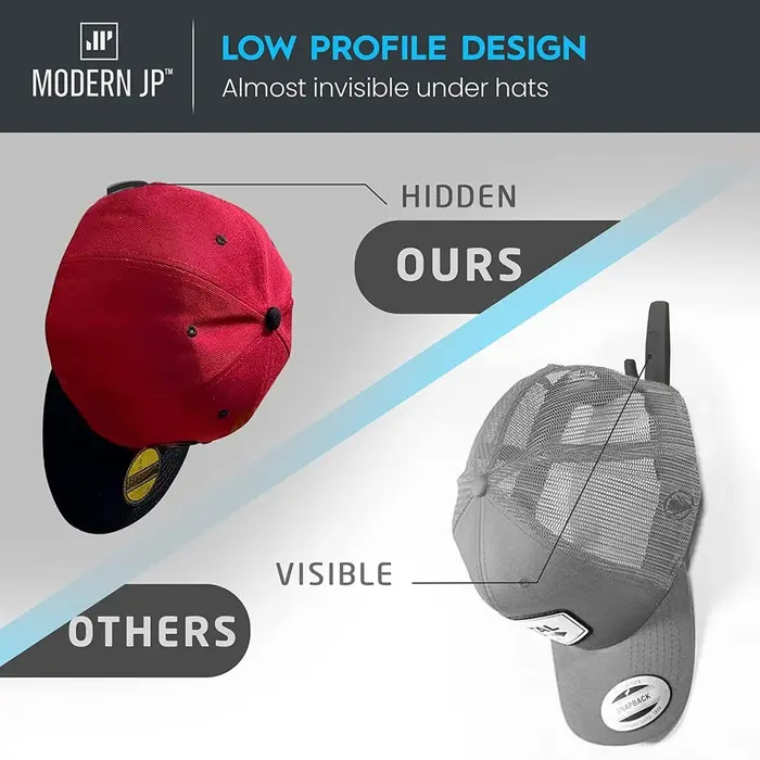 10 pièces porte-casquettes nouveau capuchon de Baseball crochet noir conception Simple support de chapeau
