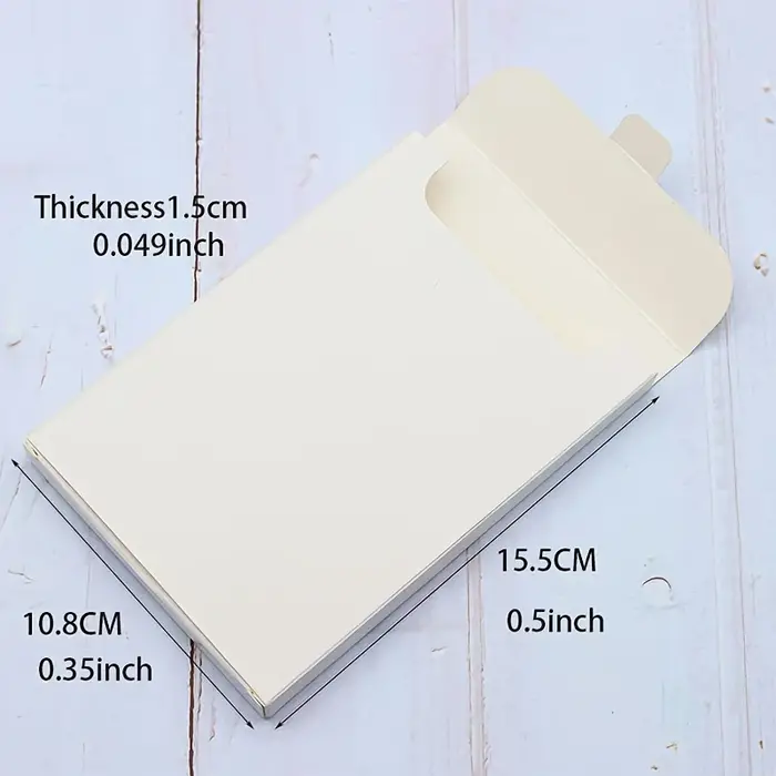 Lot de 50 boîtes à cartes postales en papier kraft, papier cartonné noir épais, boîte à cartes posta