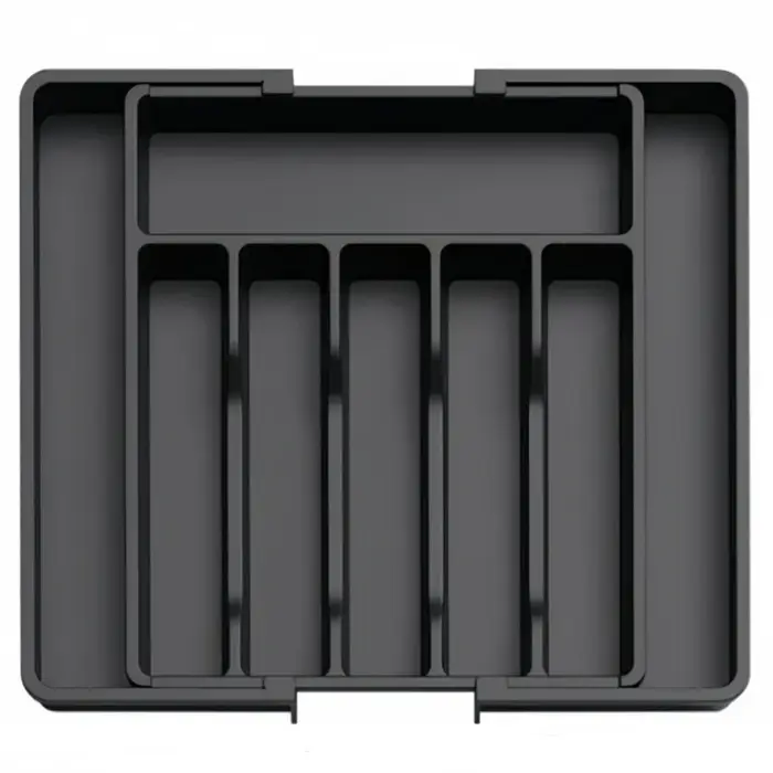Organisateur de couverts, plateau de rangement réglable pour couverts, cuillère extensible, fourchet