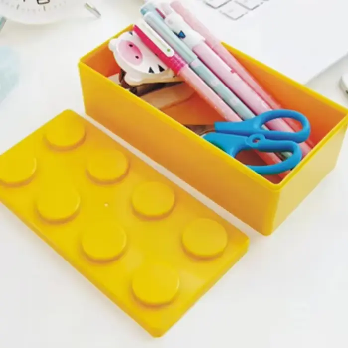 Boîte de rangement empilable pour blocs de construction