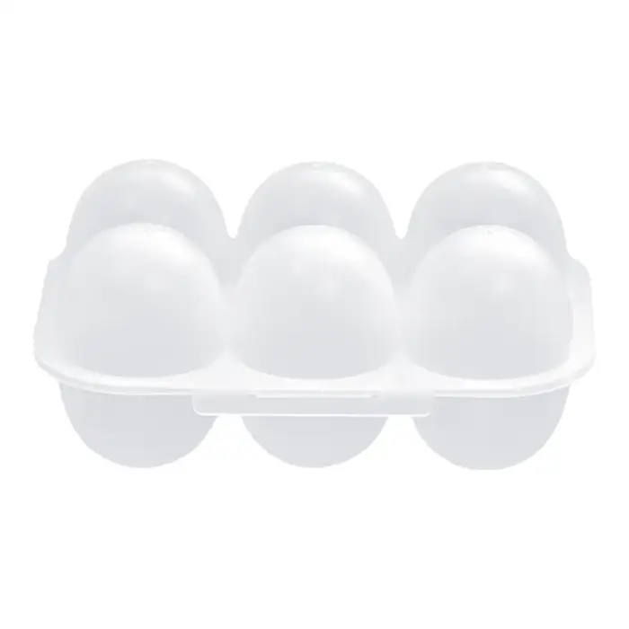Boîte à œufs transparente réutilisable à 6 compartiments avec distributeur d'œufs, boîte de rangemen